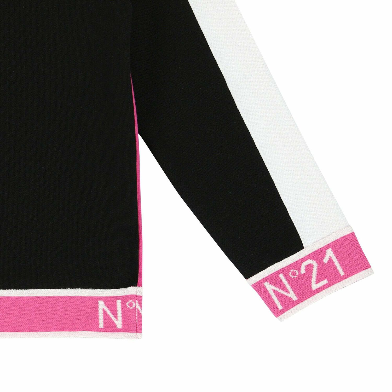 Girls Black & Pink Sweatshirt, 1, hi-res