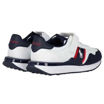 Boys White Logo Trainers