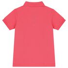 Boys Coral Cotton Logo Polo Shirt, 1, hi-res