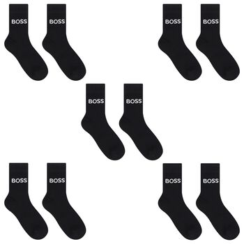 Black Logo Socks ( 5-Pack )
