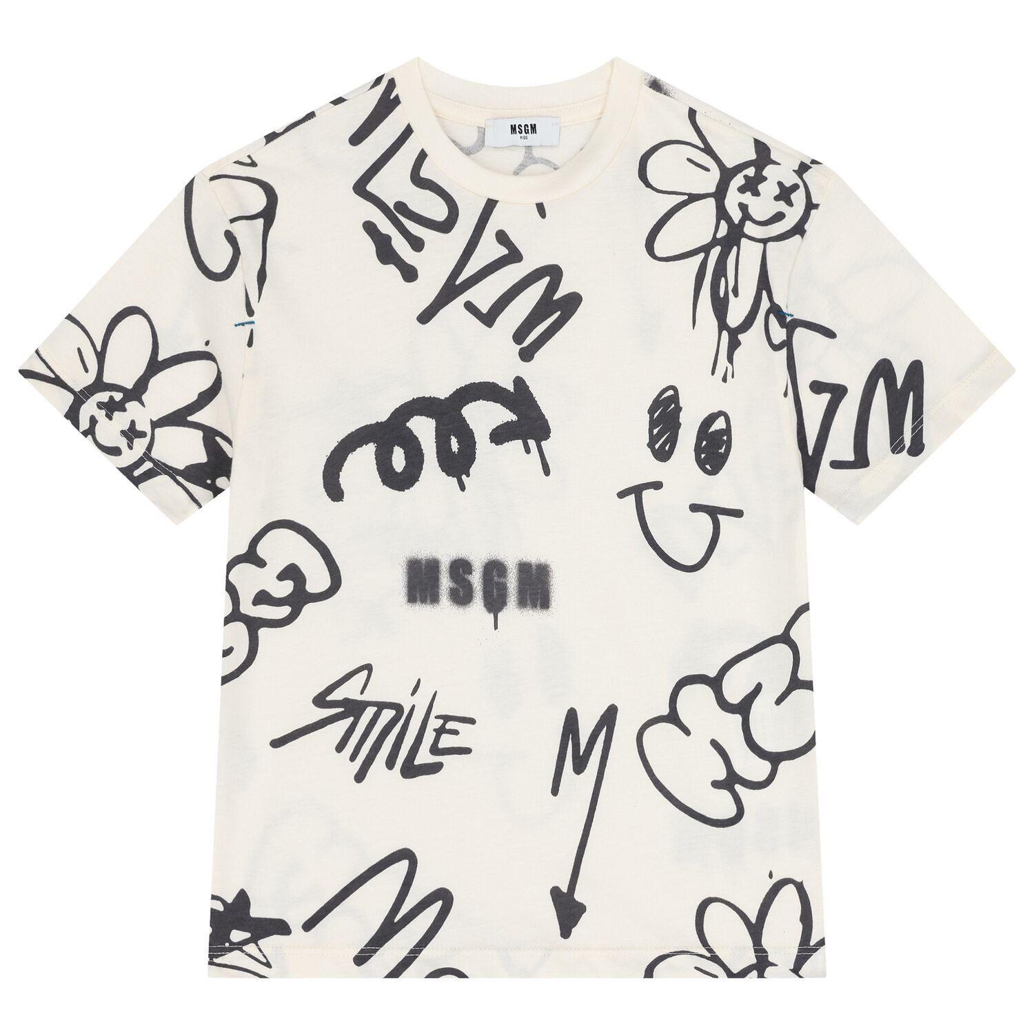 Boys Ivory Logo T-Shirt, 2, hi-res image number null