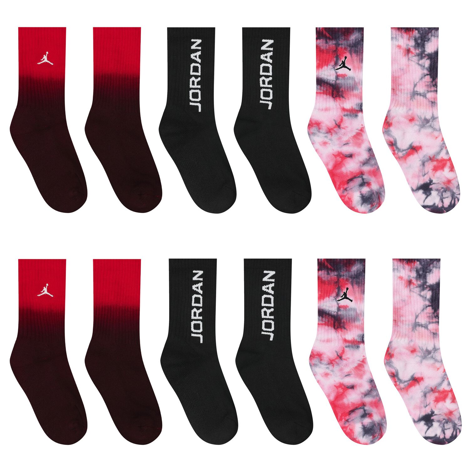 Red & Black Jordan Logo ( 3-Pack ), 1, hi-res image number null