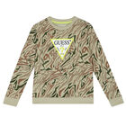 Boys Green Logo Sweatshirt, 1, hi-res