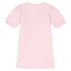 Girls Light Pink Logo Dress, 2, hi-res