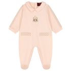 Baby Girls Peach Teddy Bear Logo Babygrow Gift Set, 1, hi-res