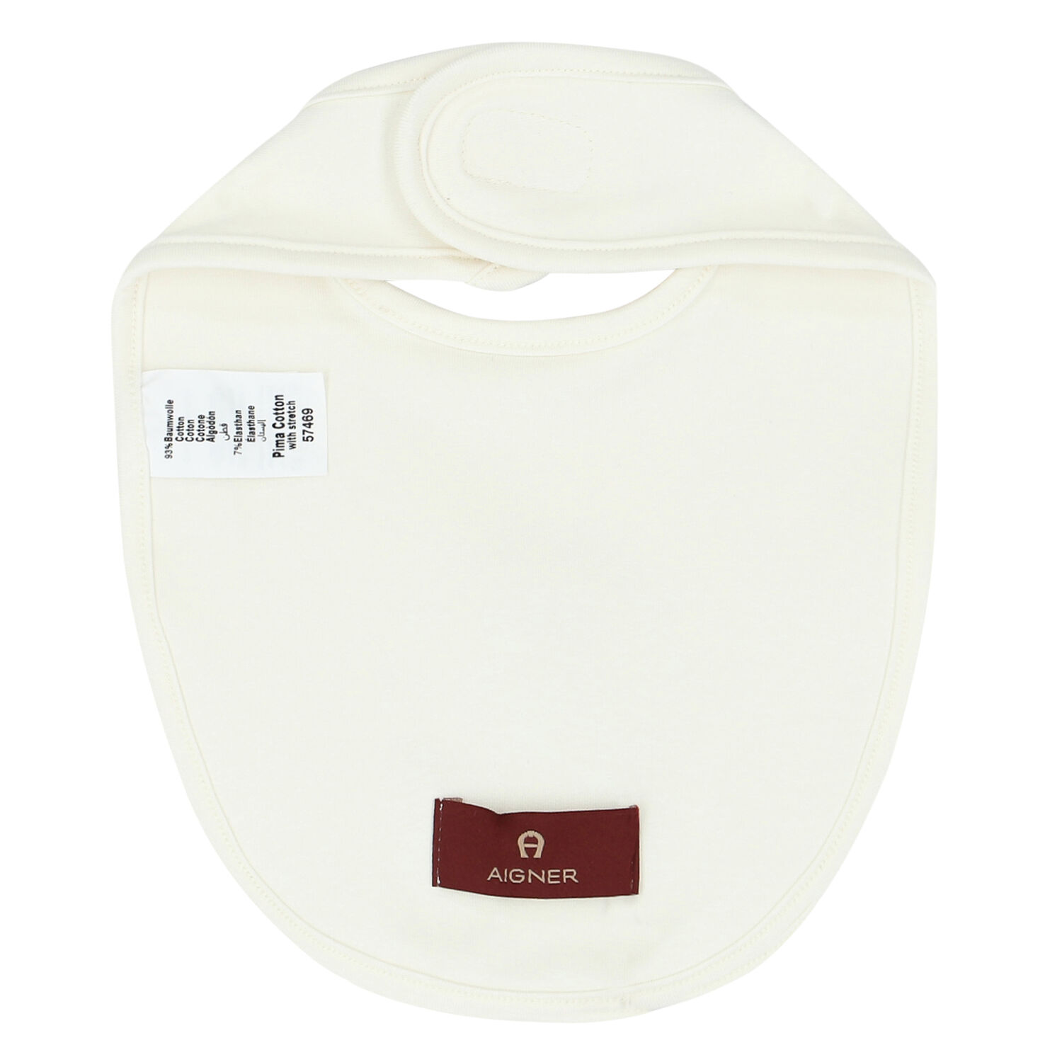 Ivory & Gold Logo Bib, 2, hi-res