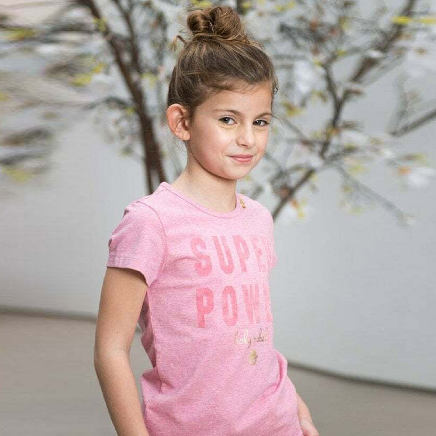 Girls Pink Slogan T-Shirt, 1, hi-res image number null