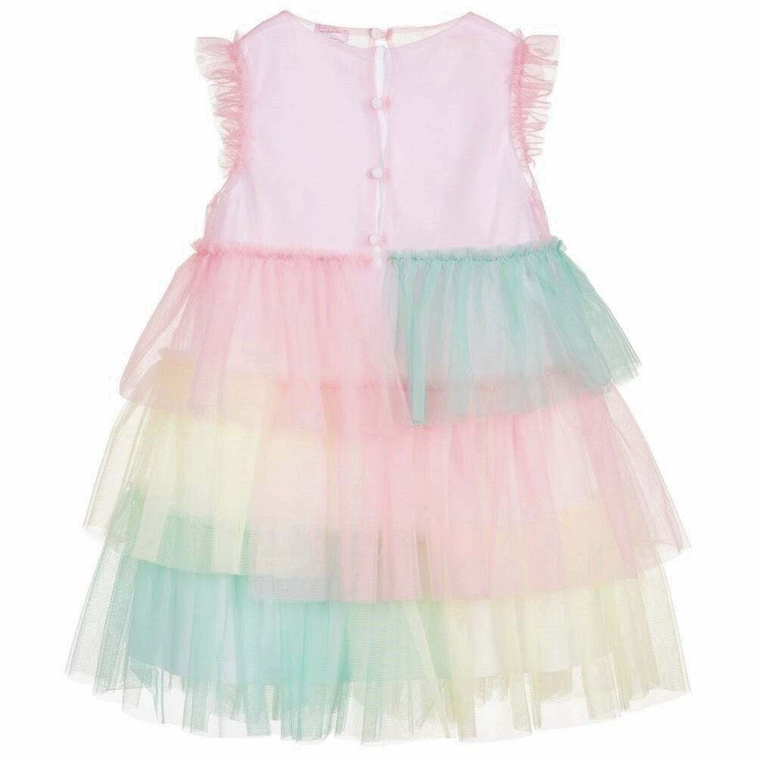 Girls Rainbow Tulle Dress, 1, hi-res image number null