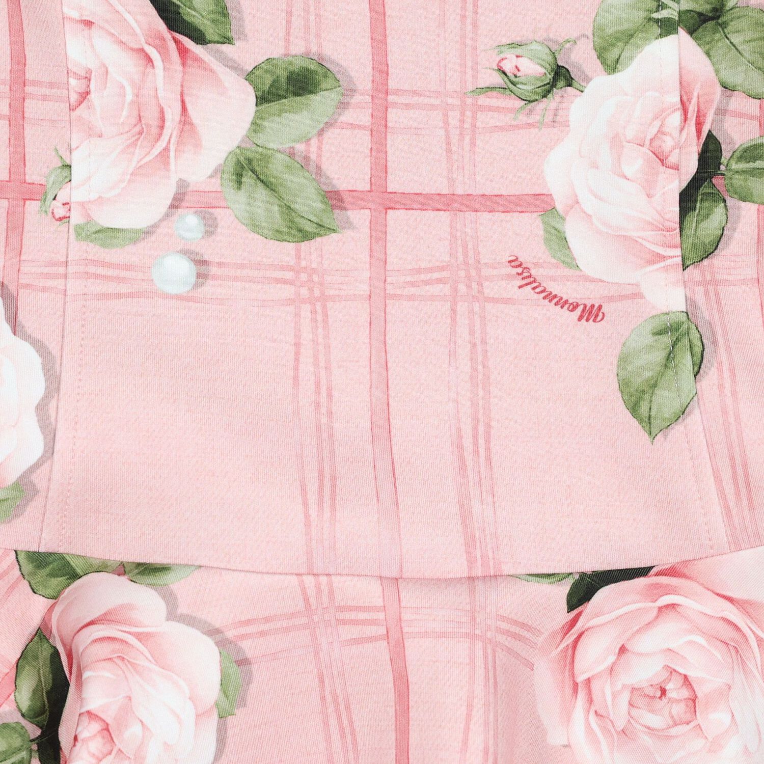 Girls Pink Rose Dress, 1, hi-res
