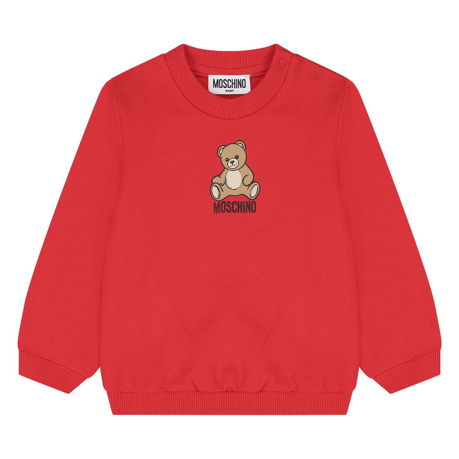 Younger Red Teddy Bear Logo Tracksuit, 4, hi-res