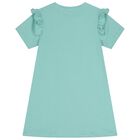 Girls Green Bag Logo Dress , 2, hi-res