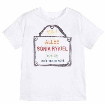 Girls White Etoile T-Shirt