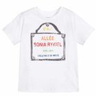 Girls White Etoile T-Shirt, 1, hi-res