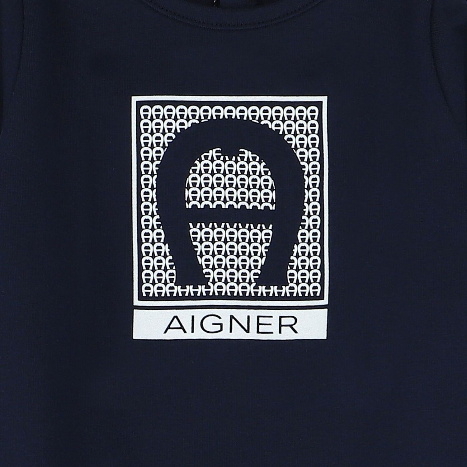 Baby Boys Navy Blue Logo Babygrow, 3, hi-res