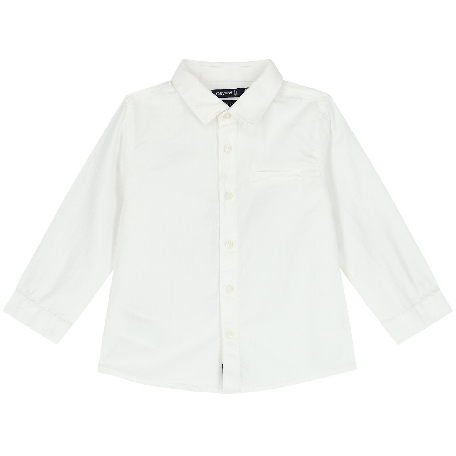 Younger Boys White Shirt & Bow Tie, 1, hi-res