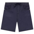 Boys Navy Blue Shorts, 3, hi-res