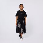 Girls Black Logo T-Shirt, 1, hi-res