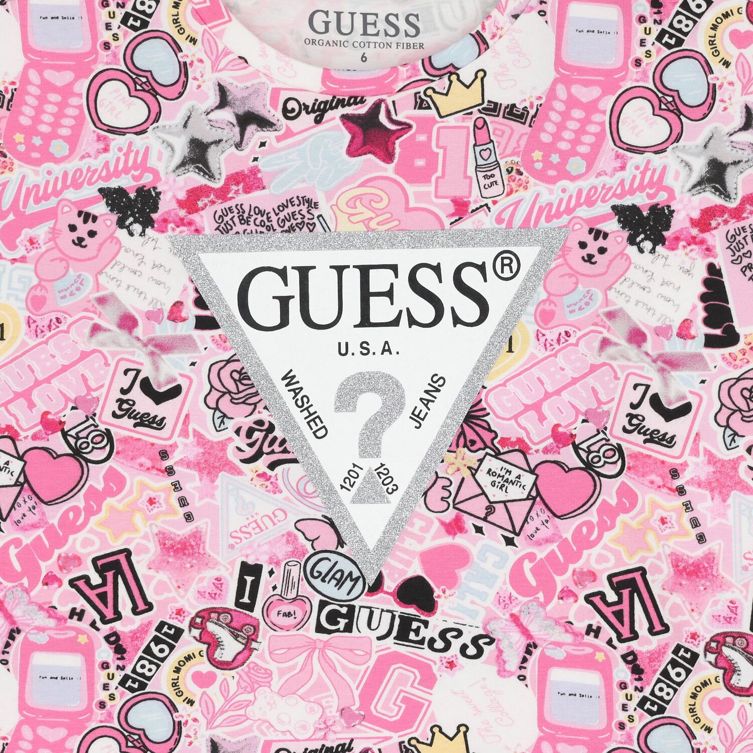 Girls Pink Logo T-Shirt, 1, hi-res image number null