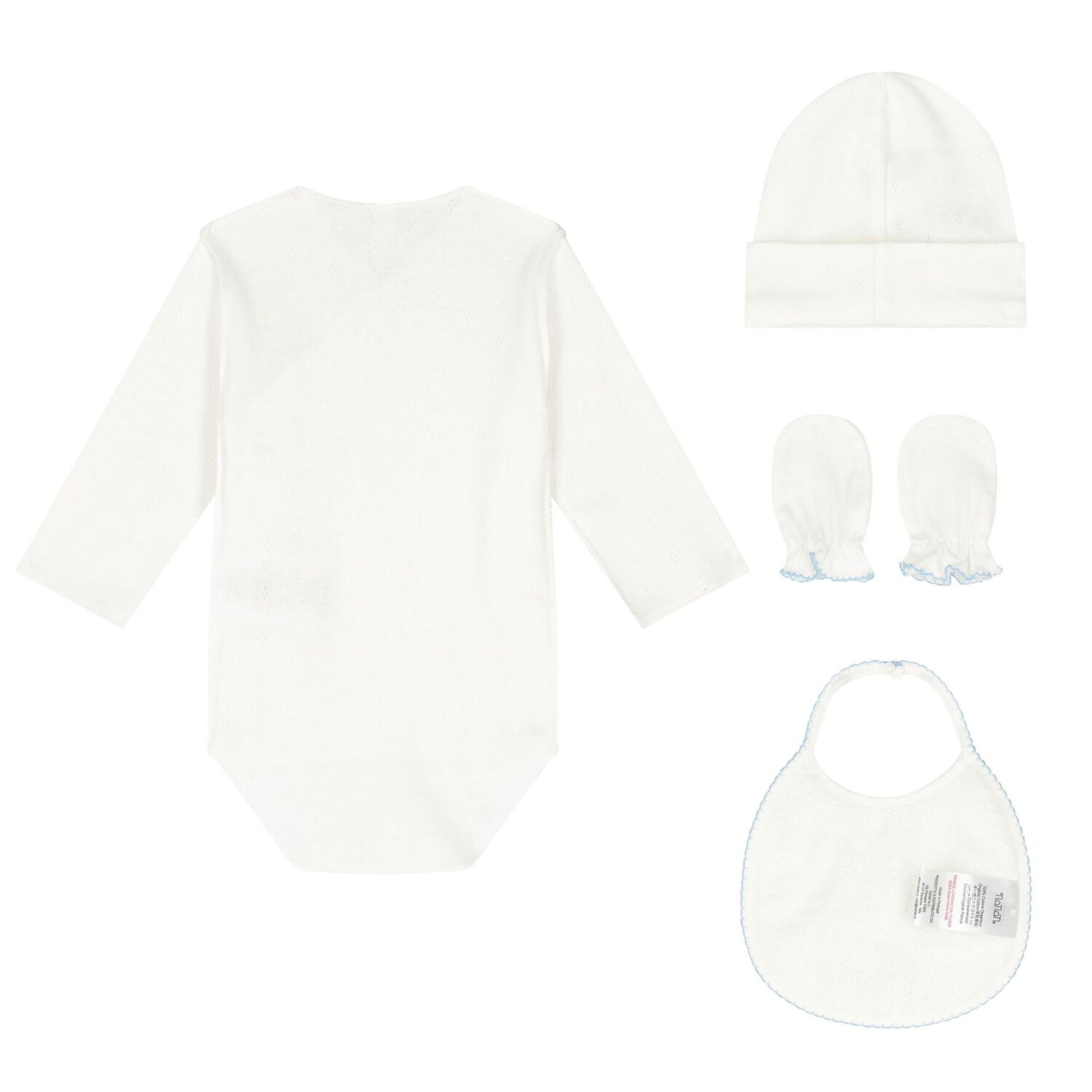 Baby Boys Blue Bodysuit Gift Set, 3, hi-res image number null