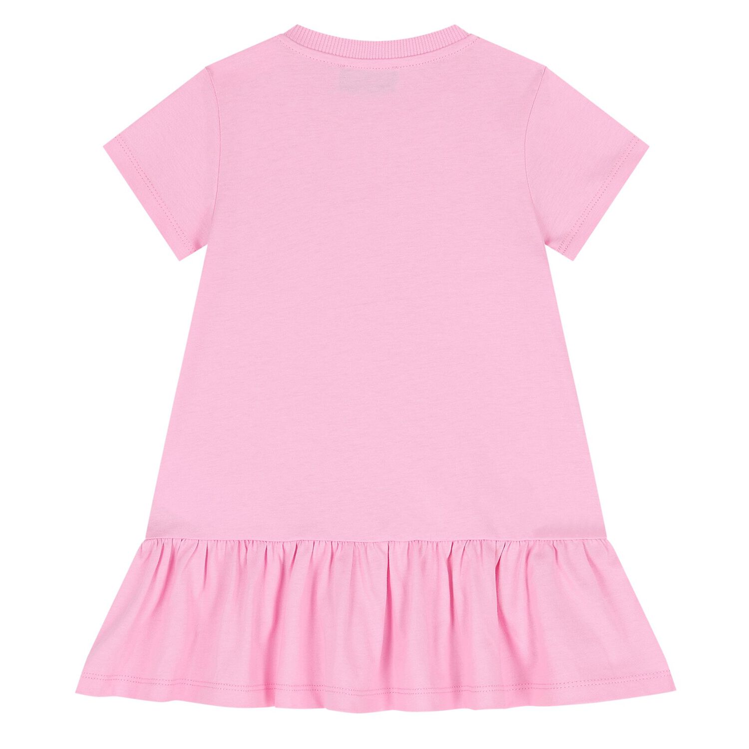 Younger Girls Pink Teddy Bear Dress, 1, hi-res