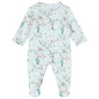 Baby Girls Mint Floral Babygrow Set, 1, hi-res