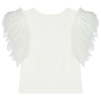 Girls White 8th Birthday T-Shirt