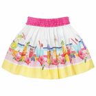 Girls Pink Summer Skirt, 1, hi-res