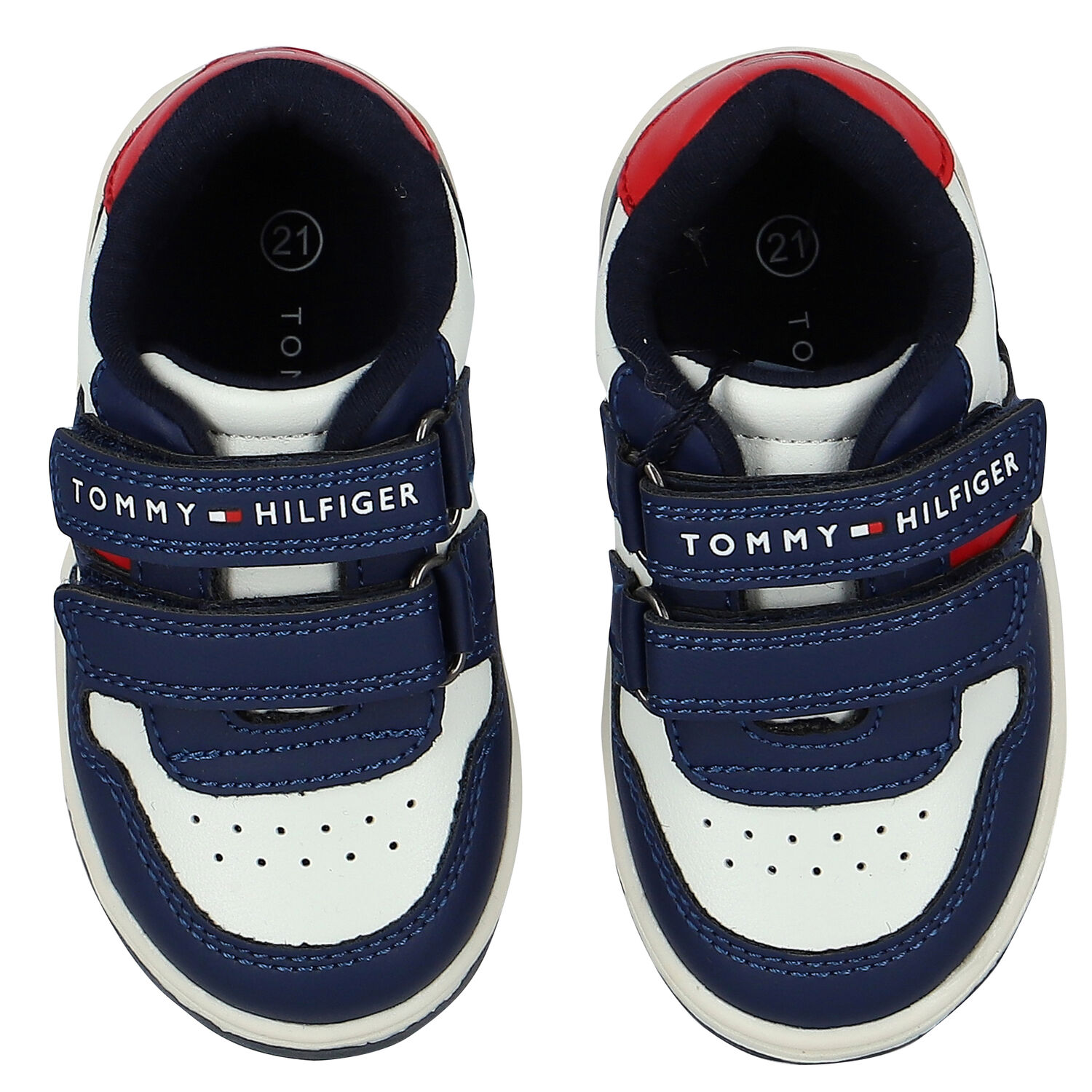 Boys Navy Blue Logo Trainers, 1, hi-res image number null