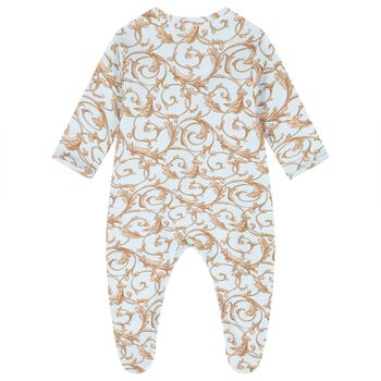 Baby Boys Blue & Gold Babygrow