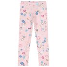 Girls Pink & Ivory Jewel Leggings Set, 1, hi-res