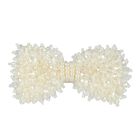 Girls Ivory Embellished Bow Hair Clip, 2, hi-res