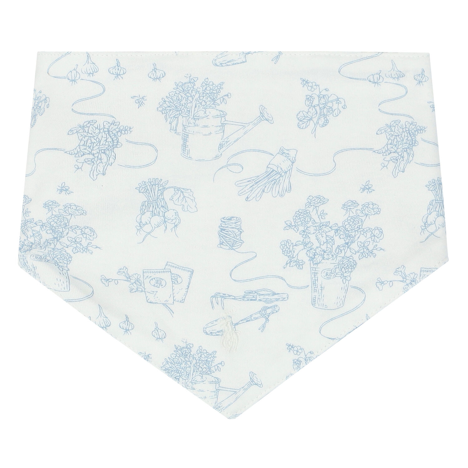 Baby Boys White & Blue Gingham Logo Romper Gift Set, 1, hi-res