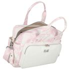 Baby Girls White & Pink Geo Map Changing Bag, 1, hi-res