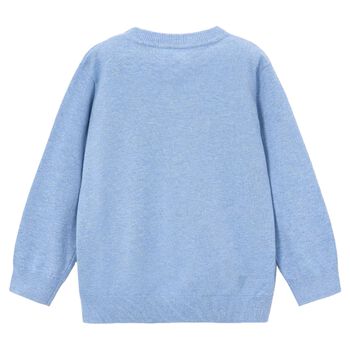 Boys Blue Knitted Jumper