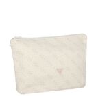 Beige Logo Baby Hooded Towel, 1, hi-res