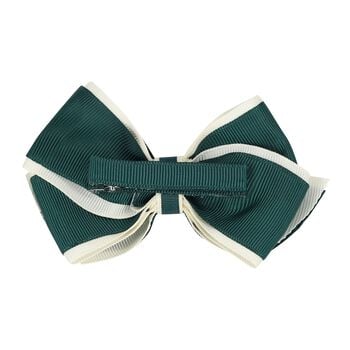 Girls Green Bow Hairclip