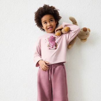 Girls Pink Joggers