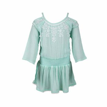 Girls Aqua Beach Dress