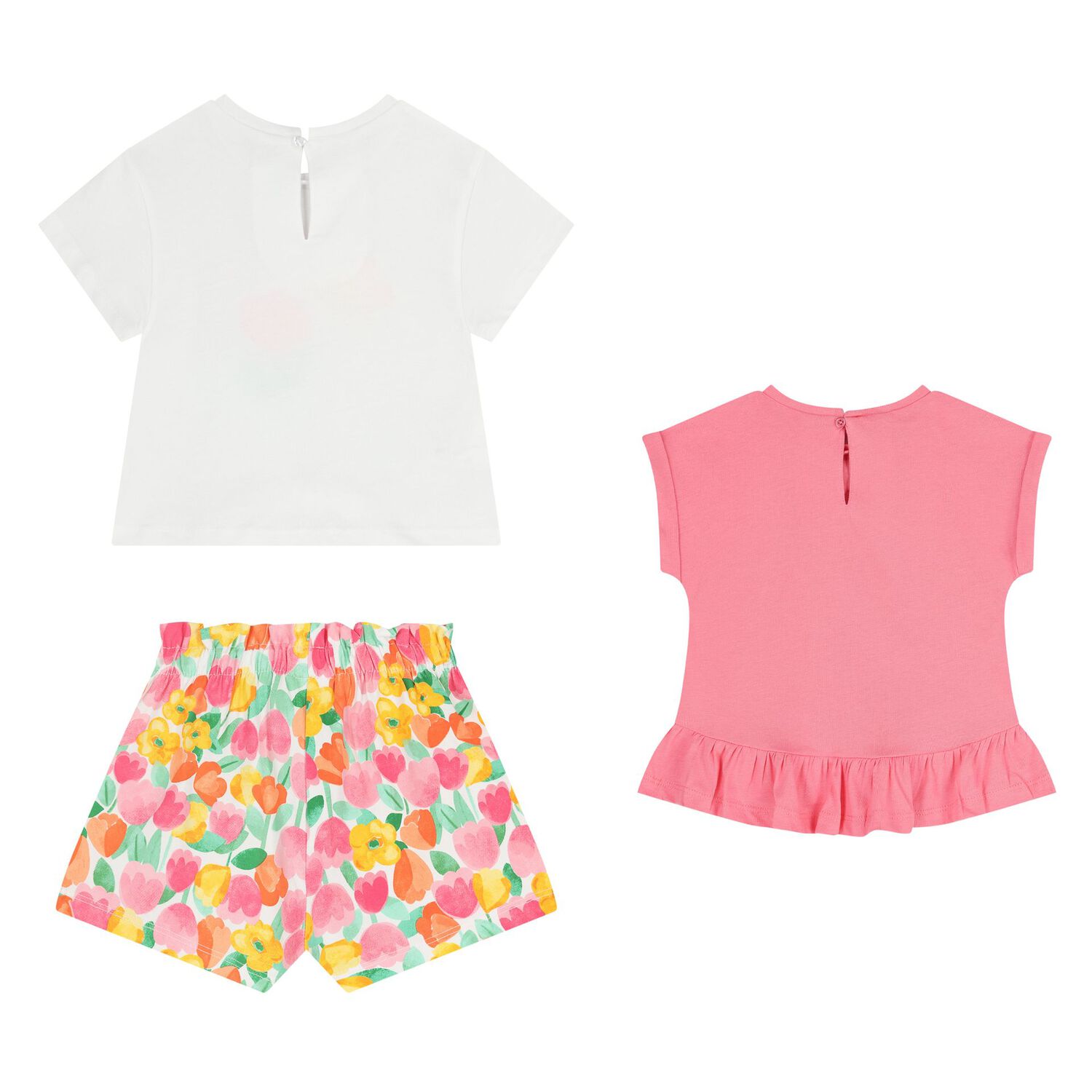 Younger Girls Multi-Coloured Shorts Set, 2, hi-res