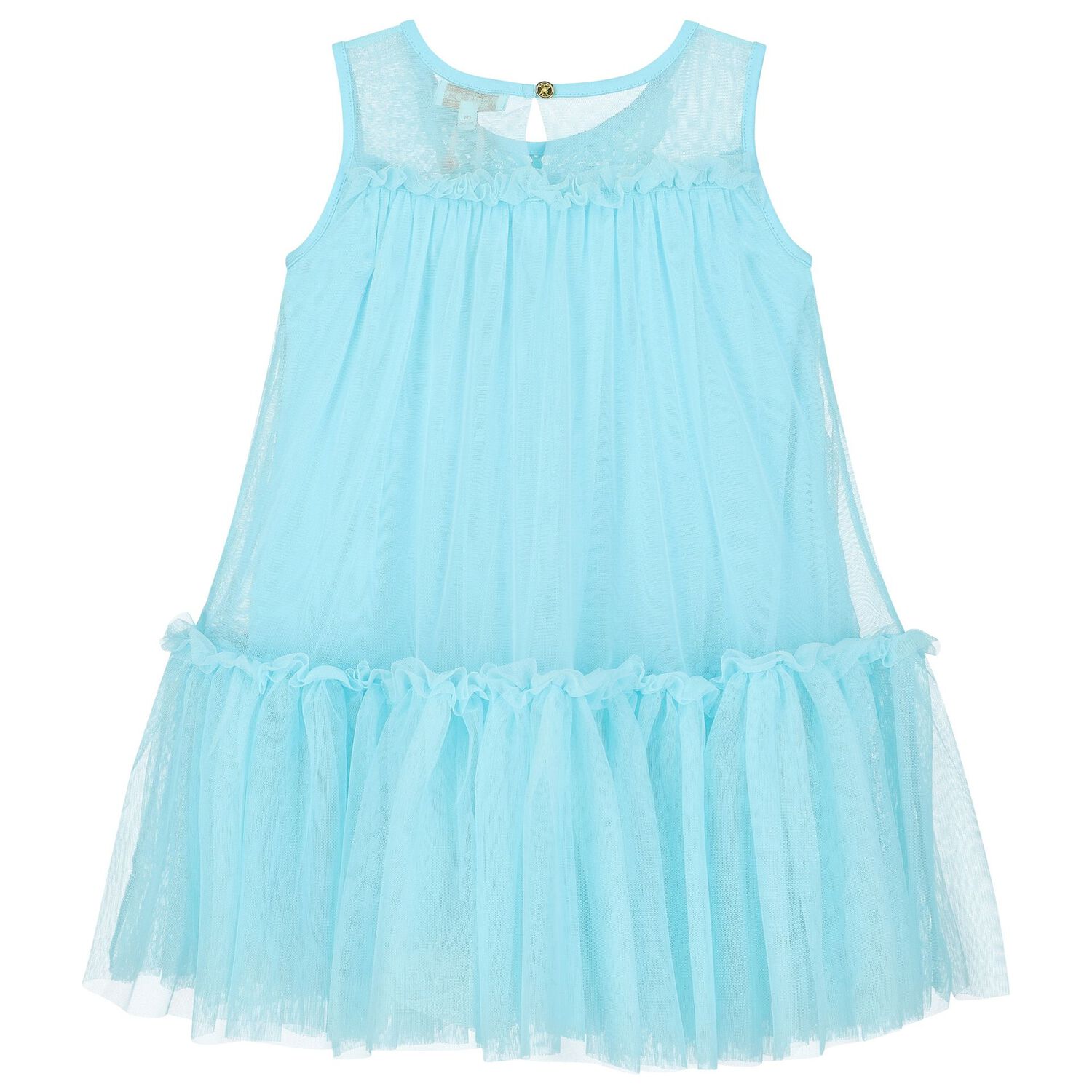 Girls Aqua Tulle Dress, 1, hi-res image number null