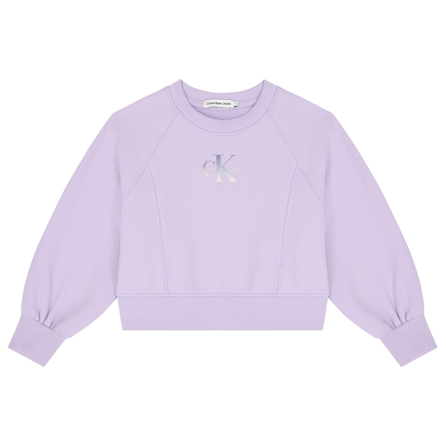 Girls Purple Logo Sweatshirt, 1, hi-res