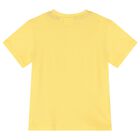 Boys Yellow Logo T-Shirt, 4, hi-res