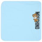 Boys Blue Teddy Bear Logo Baby Blanket, 2, hi-res