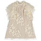 Girls Ivory Butterfly Tulle Dress, 1, hi-res