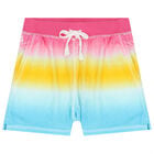 Girls Multi-Colored Ombre Shorts, 1, hi-res