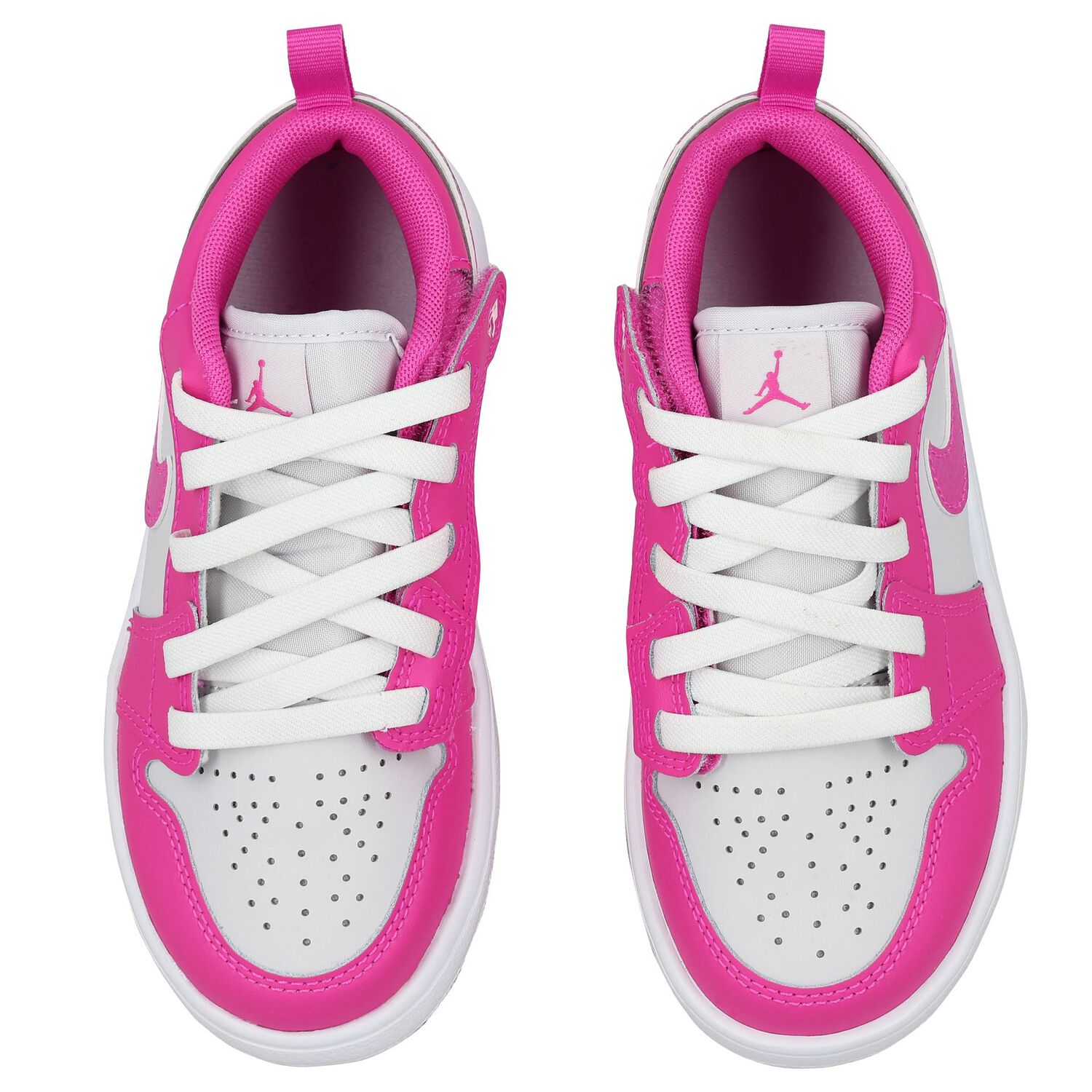 Girls White & Pink Air Jordan 1 Low Alt Trainers, 1, hi-res