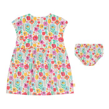 Baby Girls Multi-Coloured Floral Dress Set