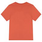 Boys Orange & Black Logo Shorts Set, 4, hi-res