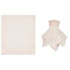 Beige Baby Blanket Gift Set, 1, hi-res