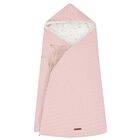 Baby Girls Ivory & Pink Hooded Reversible Nest, 1, hi-res